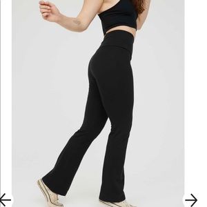 Aerie offline OG foldover black legging size small
